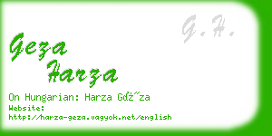 geza harza business card